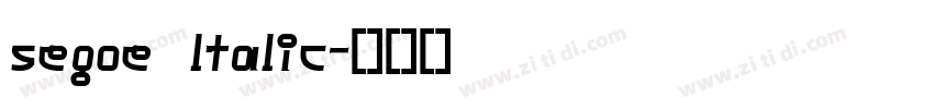 segoe ltalic字体转换